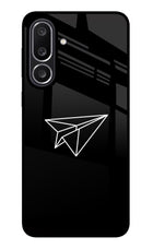 Paper Plane White Samsung M56 5G Glass Case