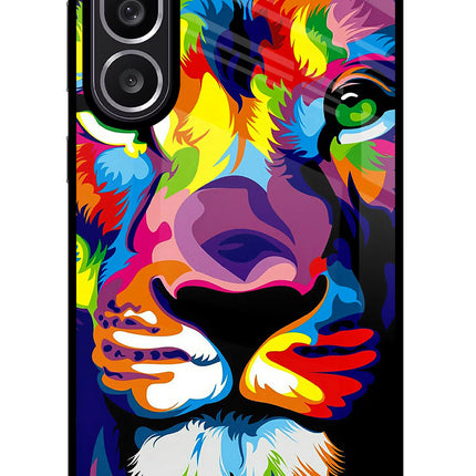 Lion Samsung M56 5G Glass Case