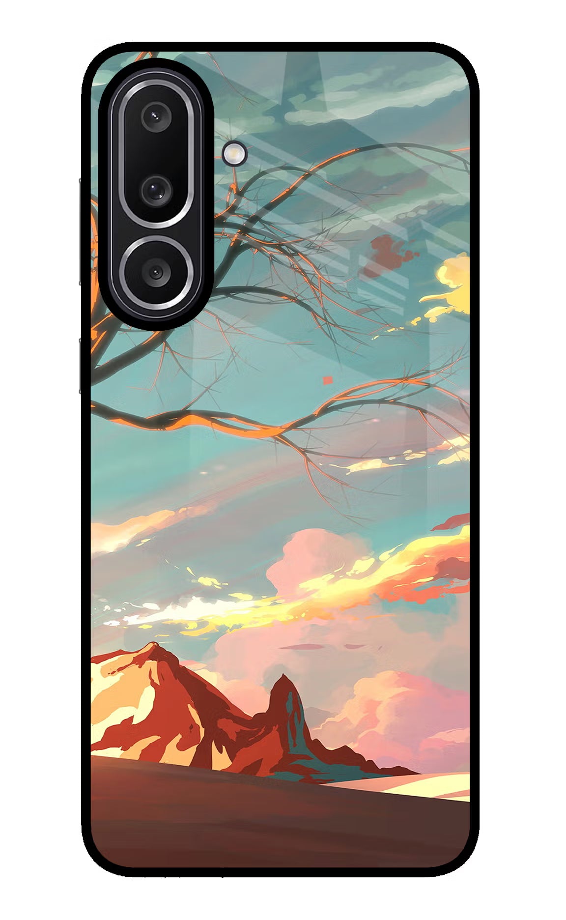 Scenery Samsung M56 5G Glass Case Back Cover by Casekaro