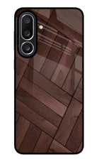 Wooden Texture Design Samsung M56 5G Glass Case