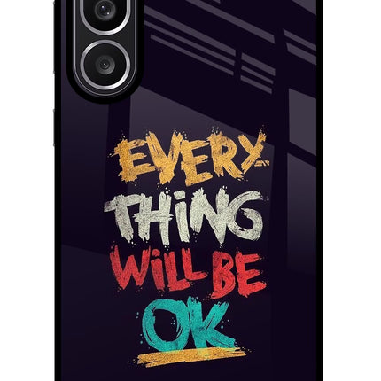 Everything Will Be Ok Samsung M56 5G Glass Case