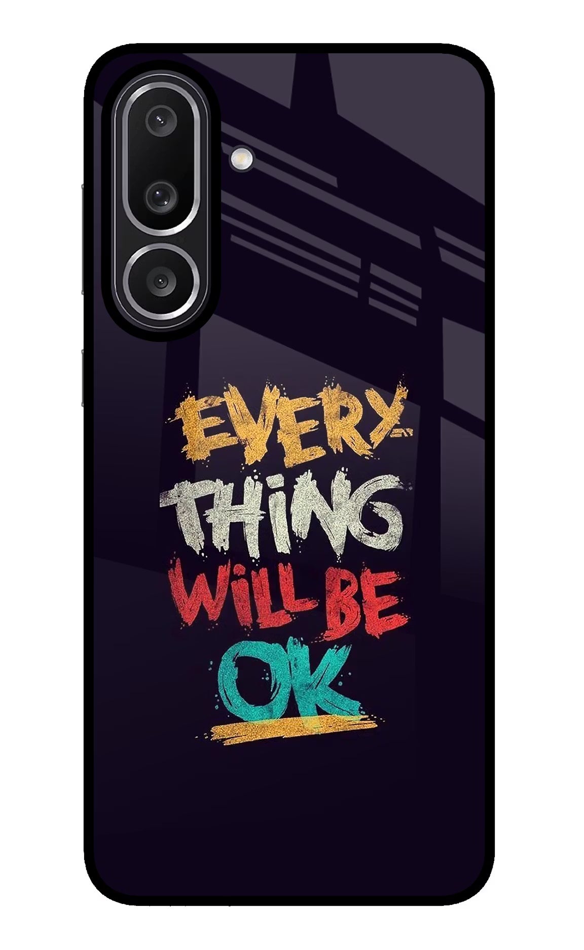 Everything Will Be Ok Samsung M56 5G Glass Case Back Cover by Casekaro