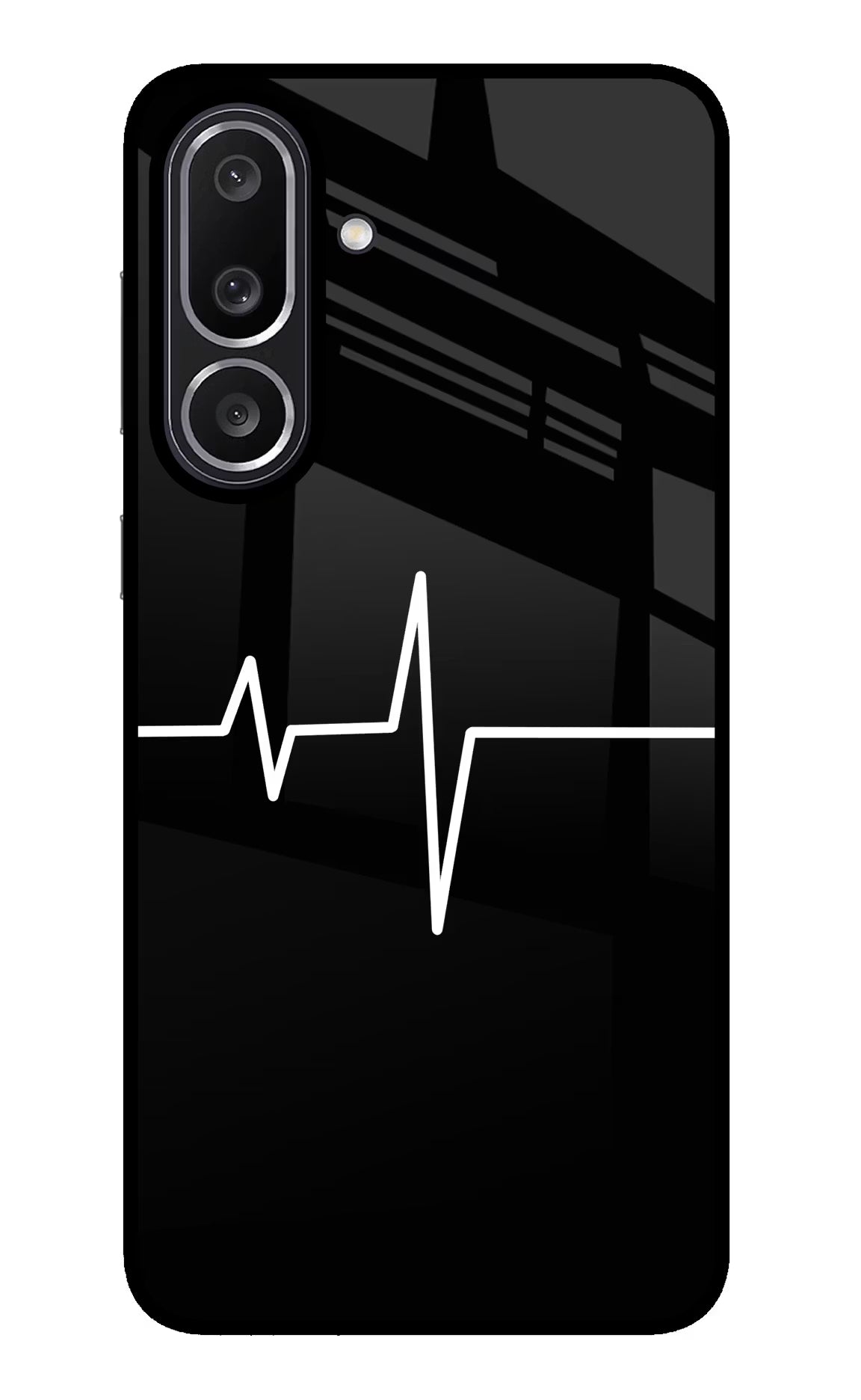 Heart Beats Samsung M56 5G Glass Case Back Cover by Casekaro