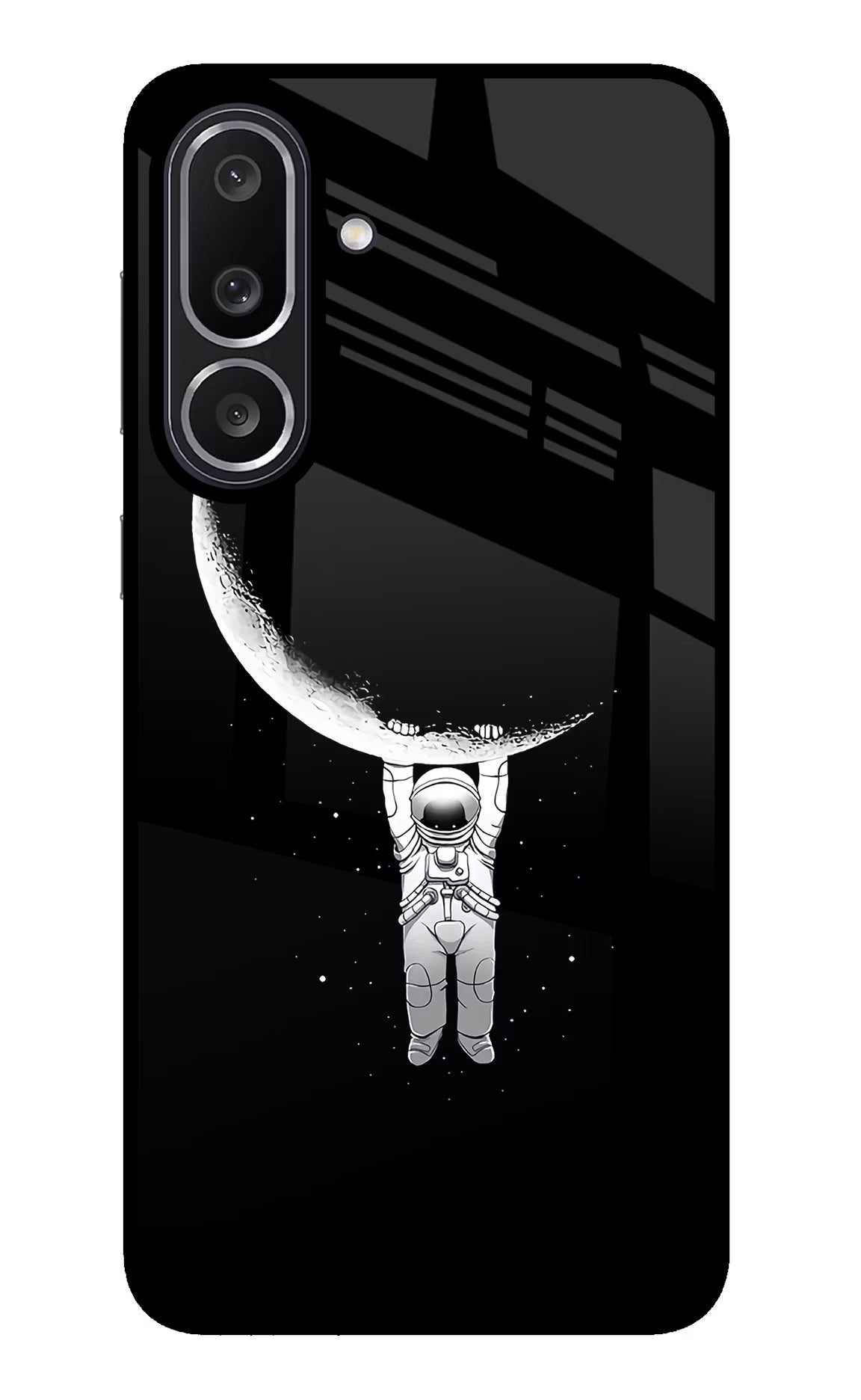 Moon Space Samsung M56 5G Glass Case Back Cover by Casekaro
