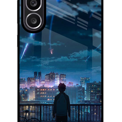 Anime Samsung M56 5G Glass Case Back Cover by Casekaro