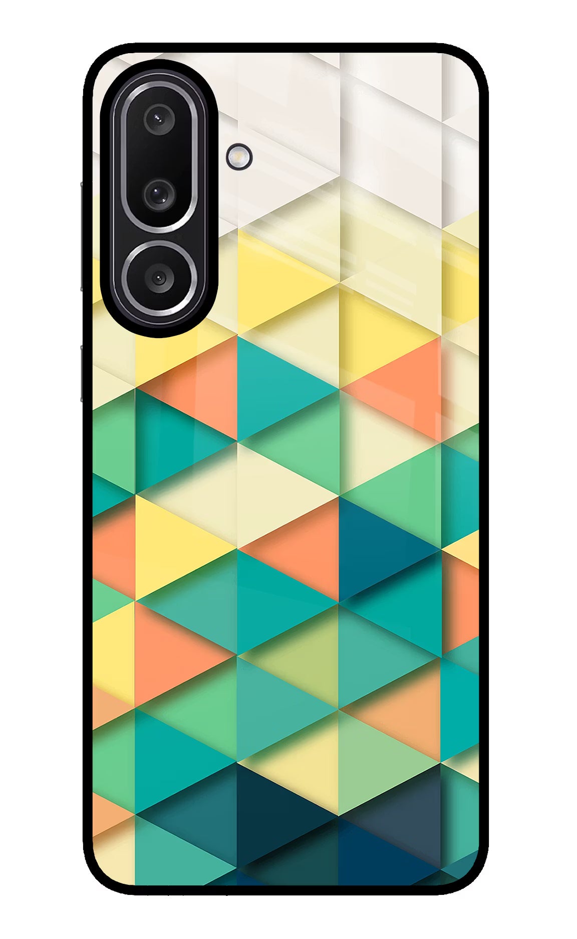 Abstract Samsung M56 5G Glass Case Back Cover by Casekaro