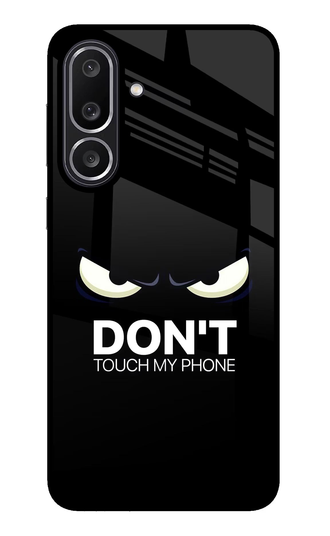 Don'T Touch My Phone Samsung M56 5G Glass Case Back Cover by Casekaro