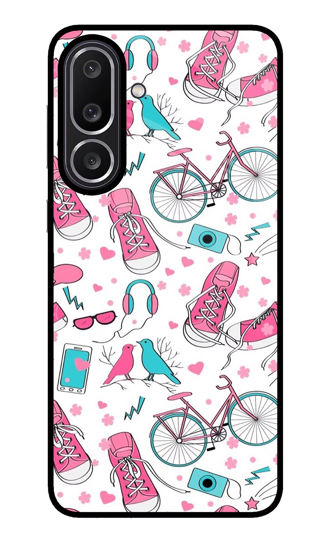 Artwork Samsung M56 5G Glass Case Back Cover by Casekaro