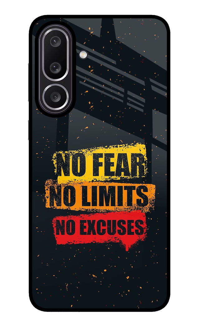 No Fear No Limits No Excuse Samsung M56 5G Glass Case