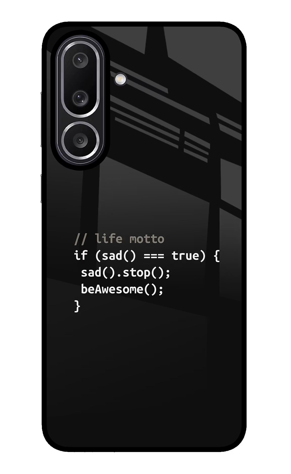 Life Motto Code Samsung M56 5G Glass Case