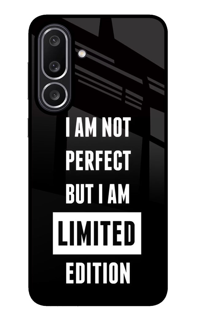 I Am Not Perfect But I Am Limited Edition Samsung M56 5G Glass Case