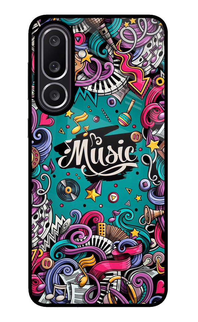 Music Graffiti Samsung M56 5G Glass Case