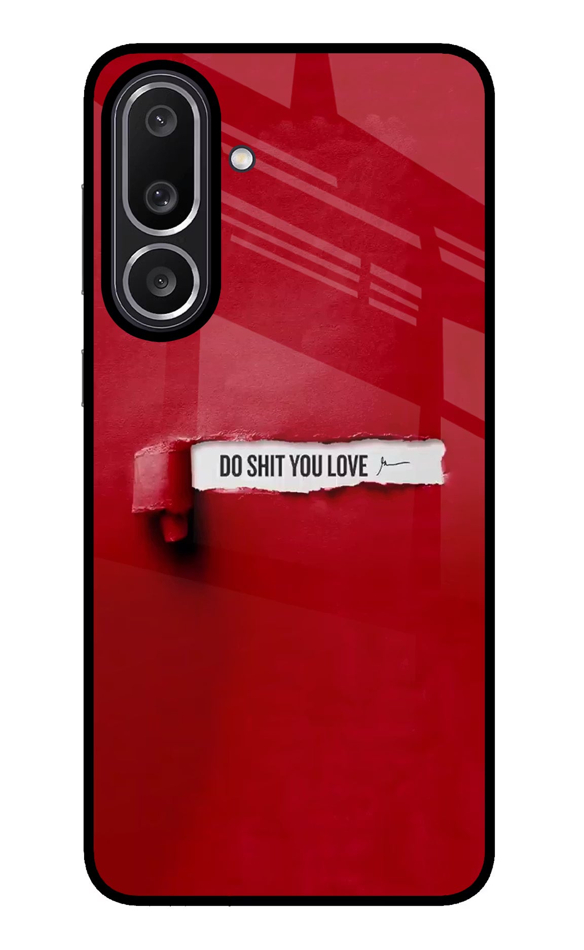 Do Shit You Love Samsung M56 5G Glass Case Back Cover by Casekaro