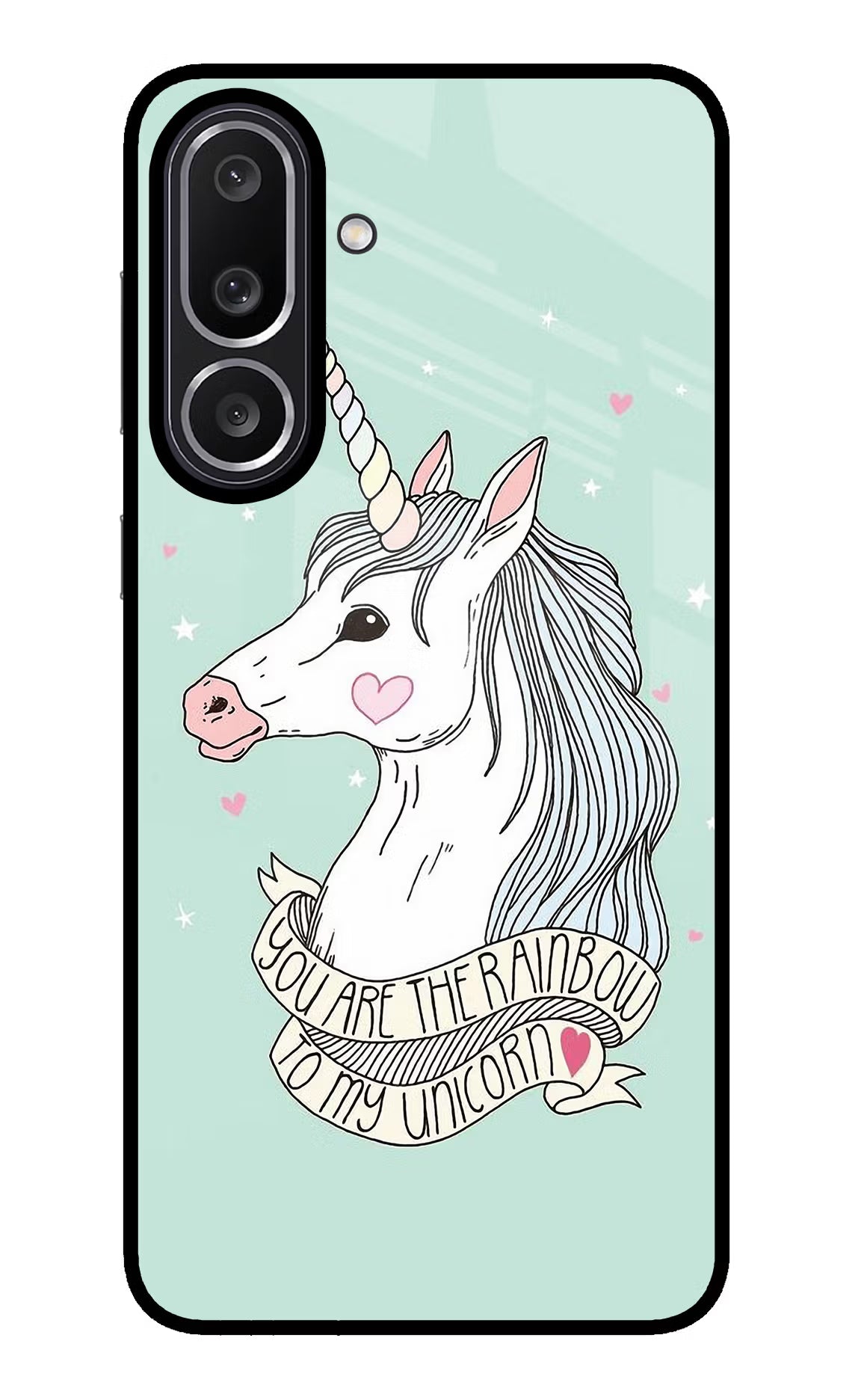 Unicorn Wallpaper Samsung M56 5G Glass Case Back Cover by Casekaro
