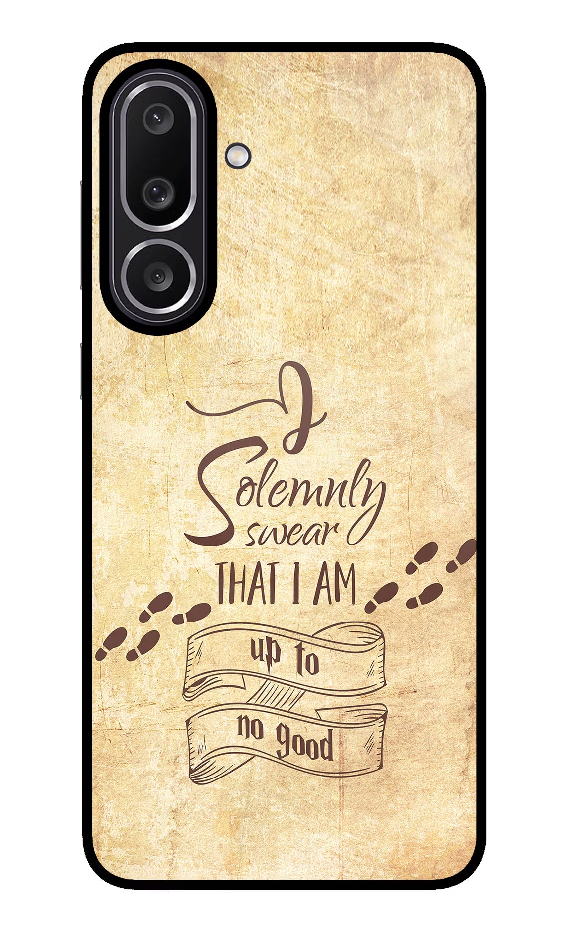 I Solemnly swear that i up to no good Samsung M56 5G Glass Case Back Cover by Casekaro