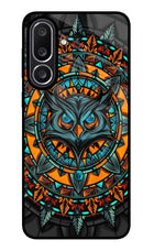 Angry Owl Art Samsung M56 5G Glass Case