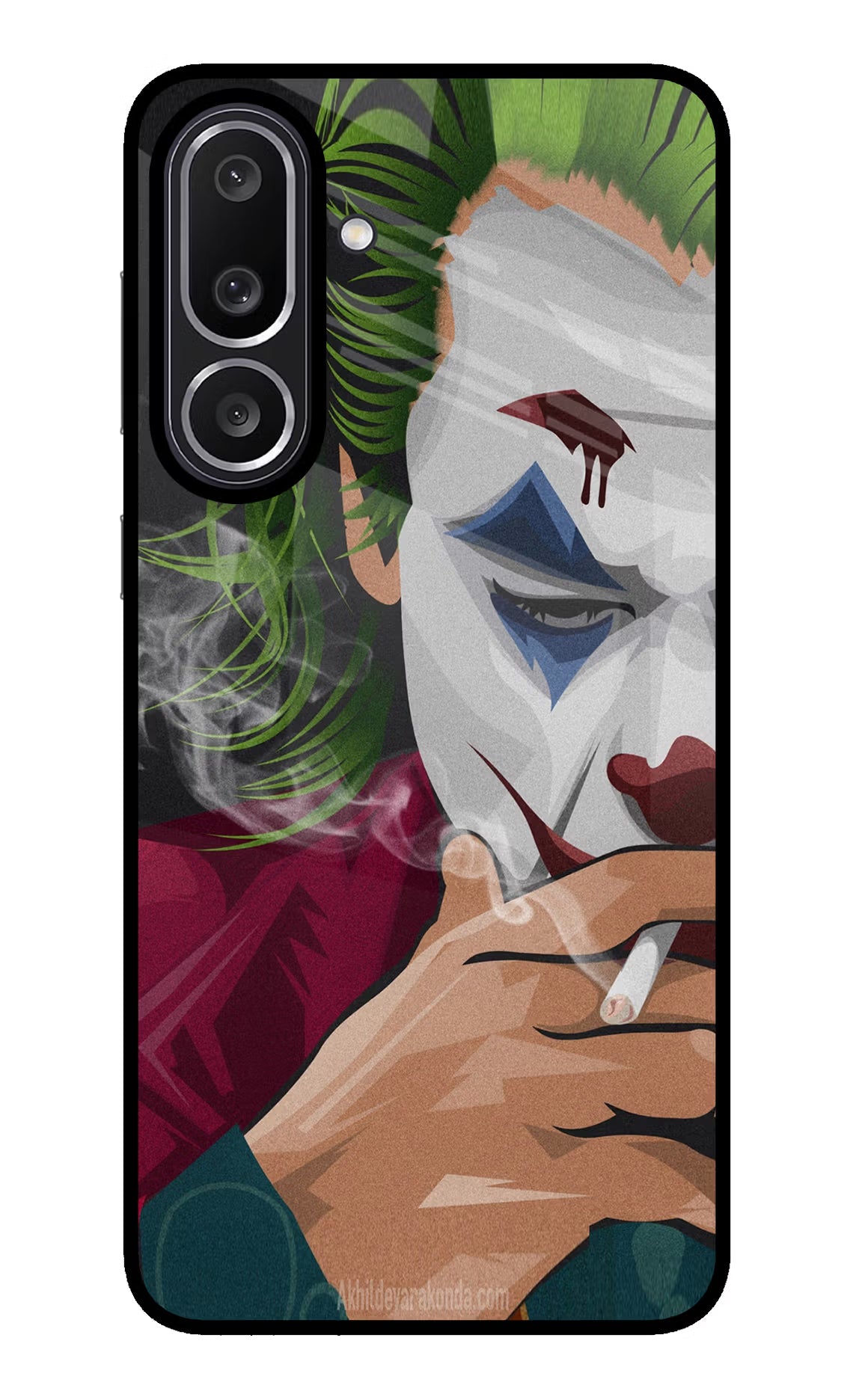 Joker Smoking Samsung M56 5G Glass Case Back Cover by Casekaro