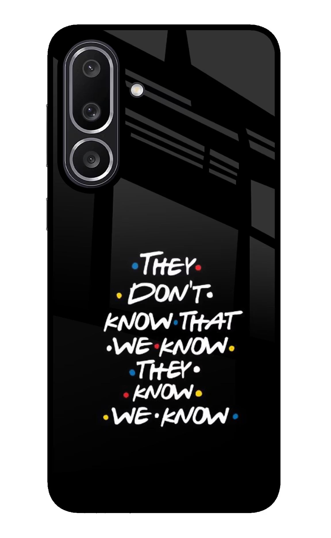 FRIENDS Dialogue Samsung M56 5G Glass Case Back Cover by Casekaro