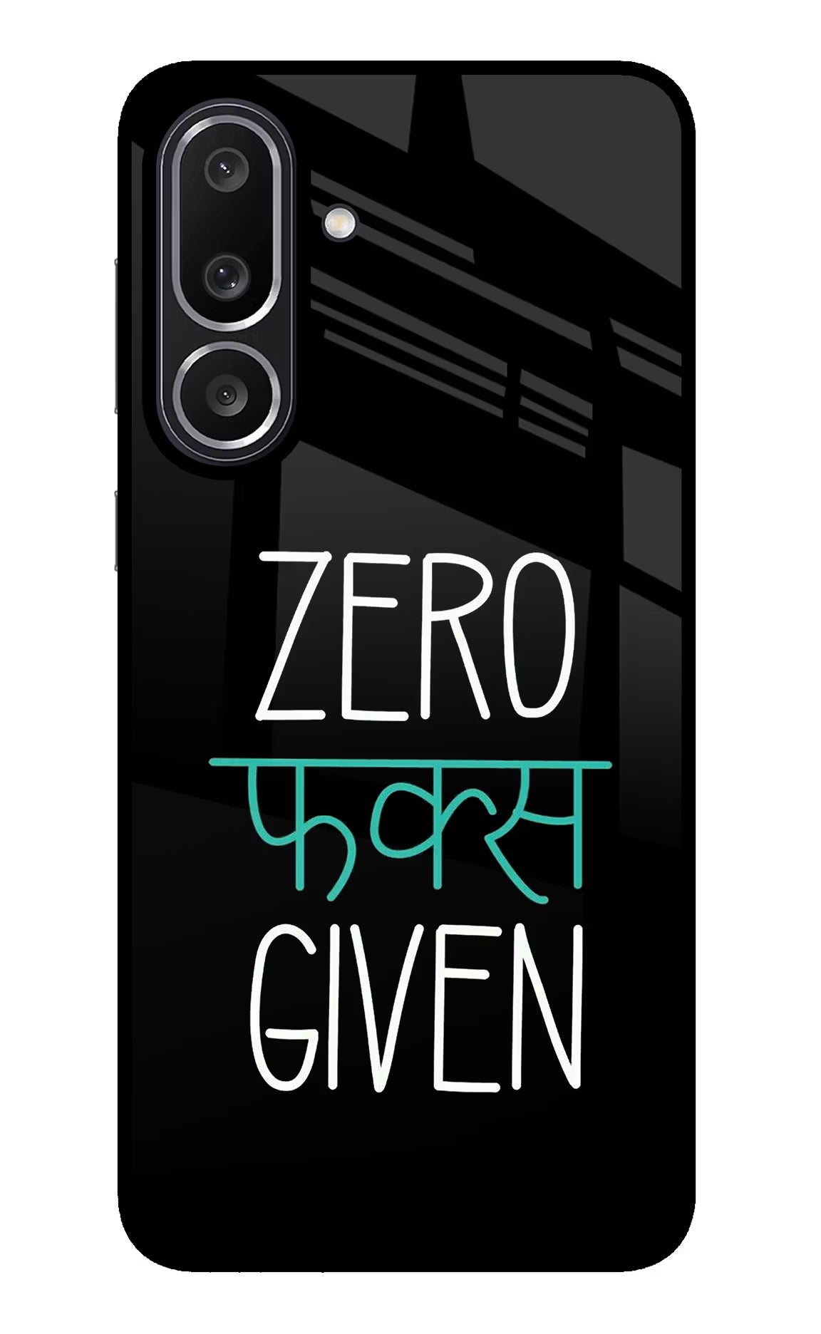 Zero Fucks Given Samsung M56 5G Glass Case Back Cover by Casekaro