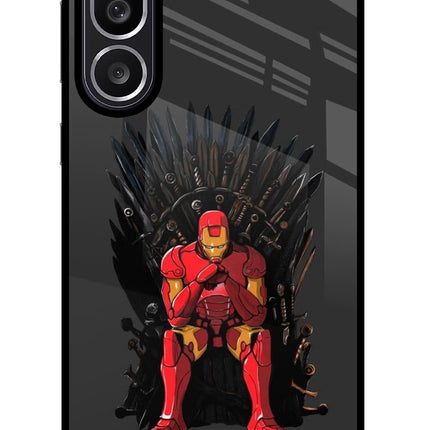 Ironman Throne Samsung M56 5G Glass Case