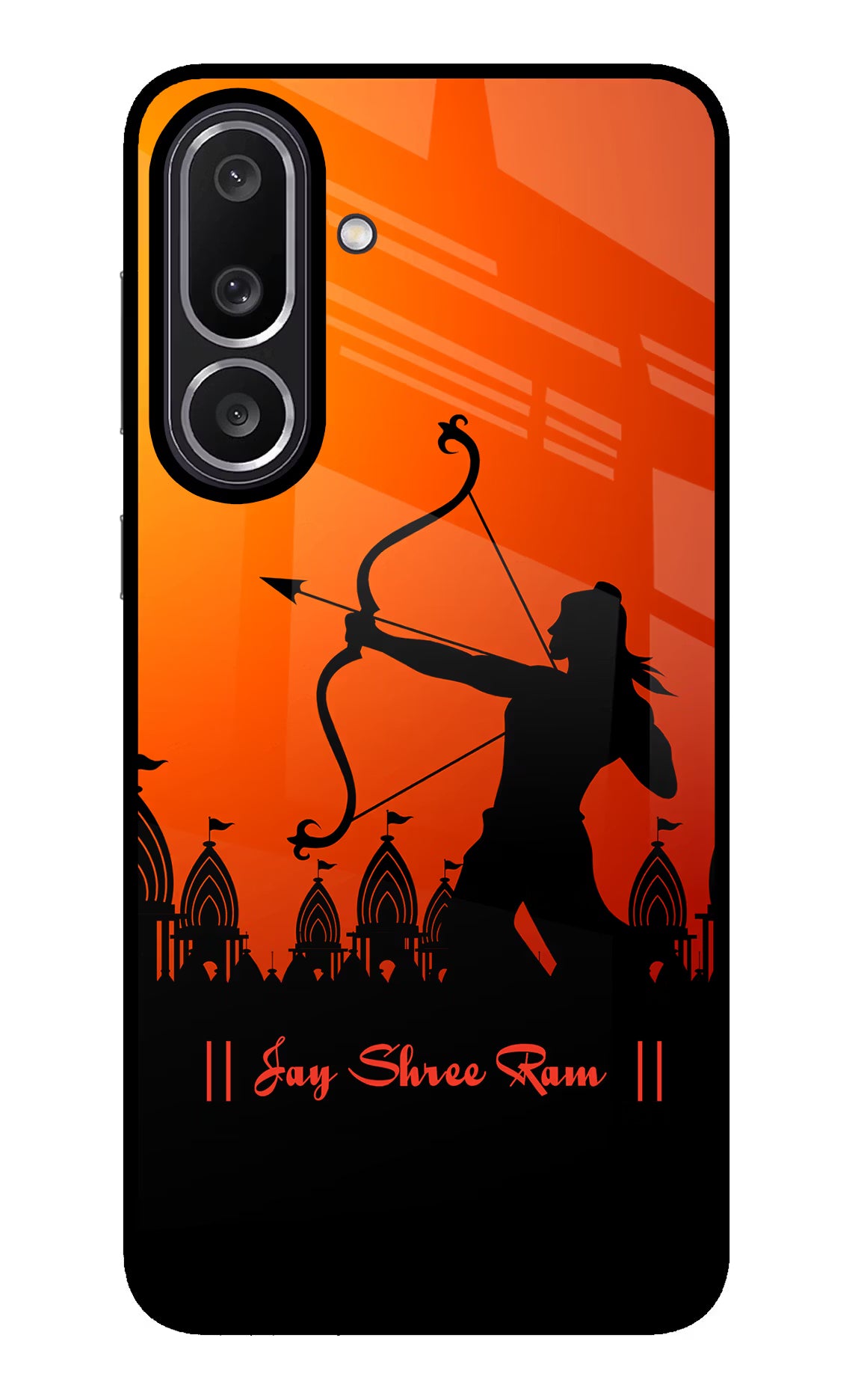 Lord Ram - 4 Samsung M56 5G Glass Case Back Cover by Casekaro