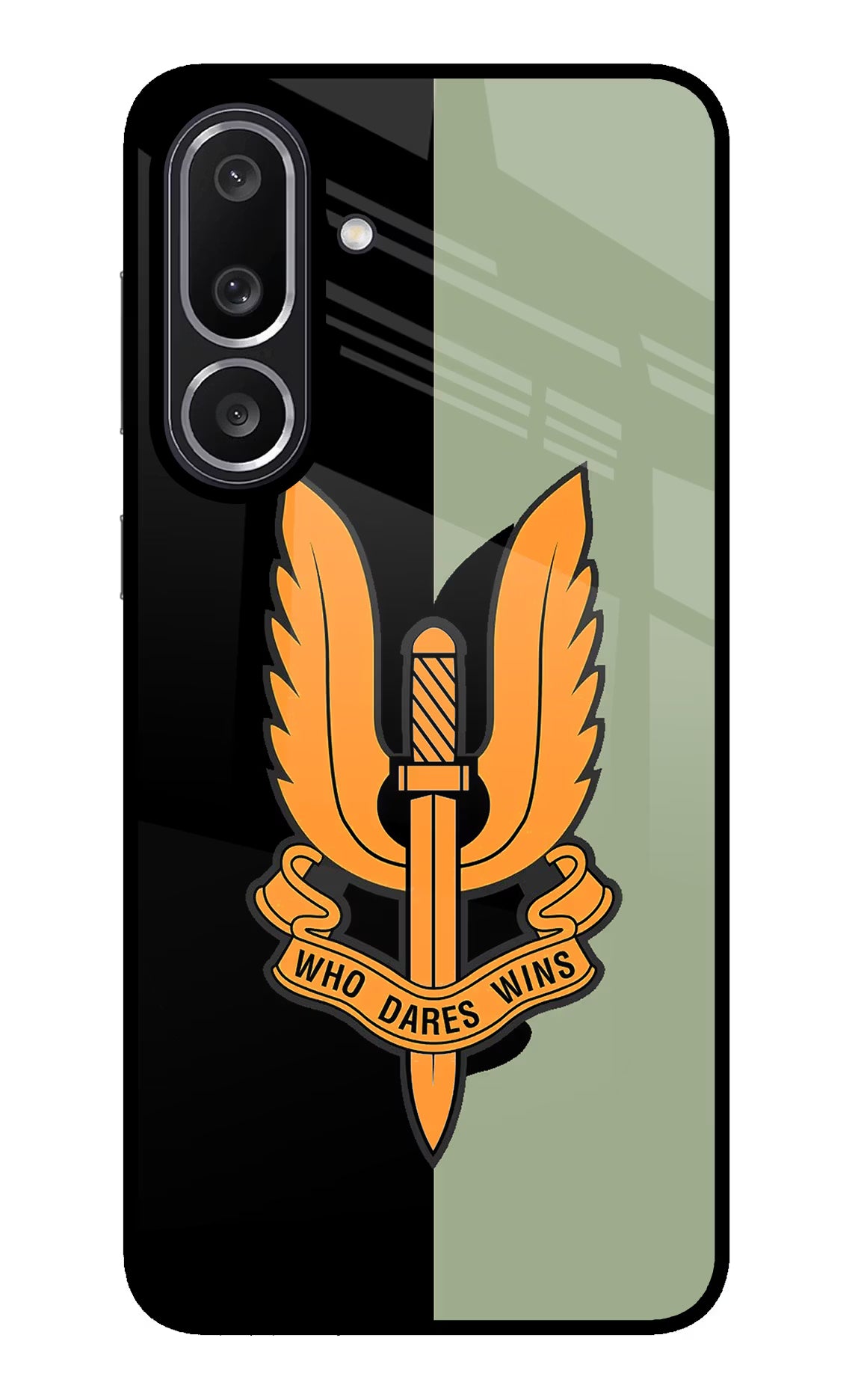 Balidan Logo Samsung M56 5G Glass Case Back Cover by Casekaro