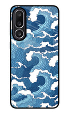 Blue Waves Samsung M56 5G Glass Case