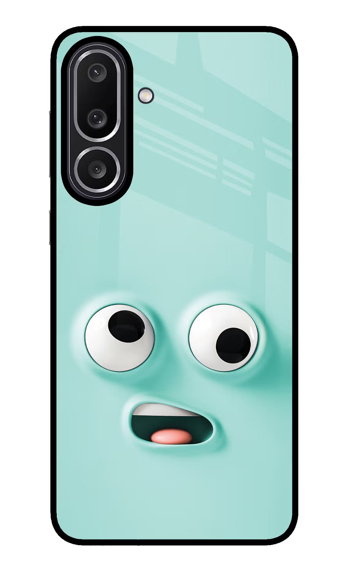 Funny Cartoon Samsung M56 5G Glass Case Back Cover by Casekaro