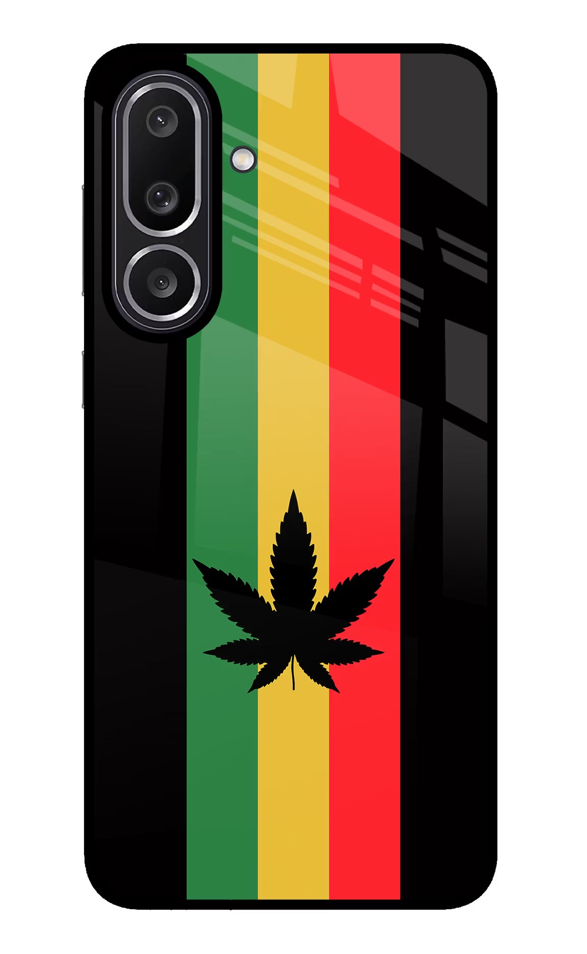 Weed Flag Samsung M56 5G Glass Case Back Cover by Casekaro