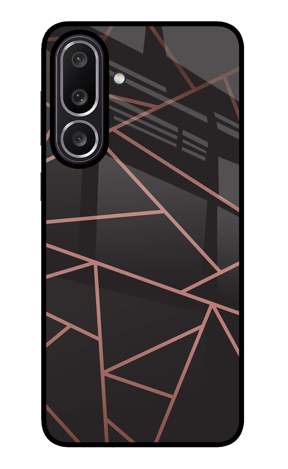Geometric Pattern Samsung M56 5G Glass Case Back Cover by Casekaro