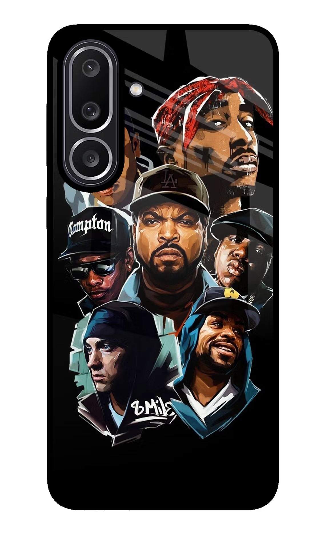 Rappers Samsung M56 5G Glass Case Back Cover by Casekaro