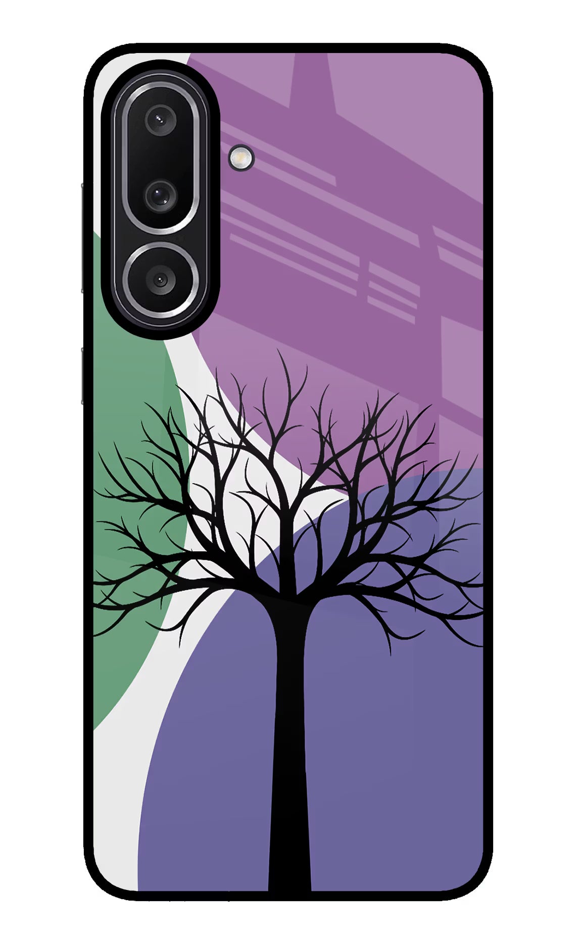 Tree Art Samsung M56 5G Glass Case Back Cover by Casekaro