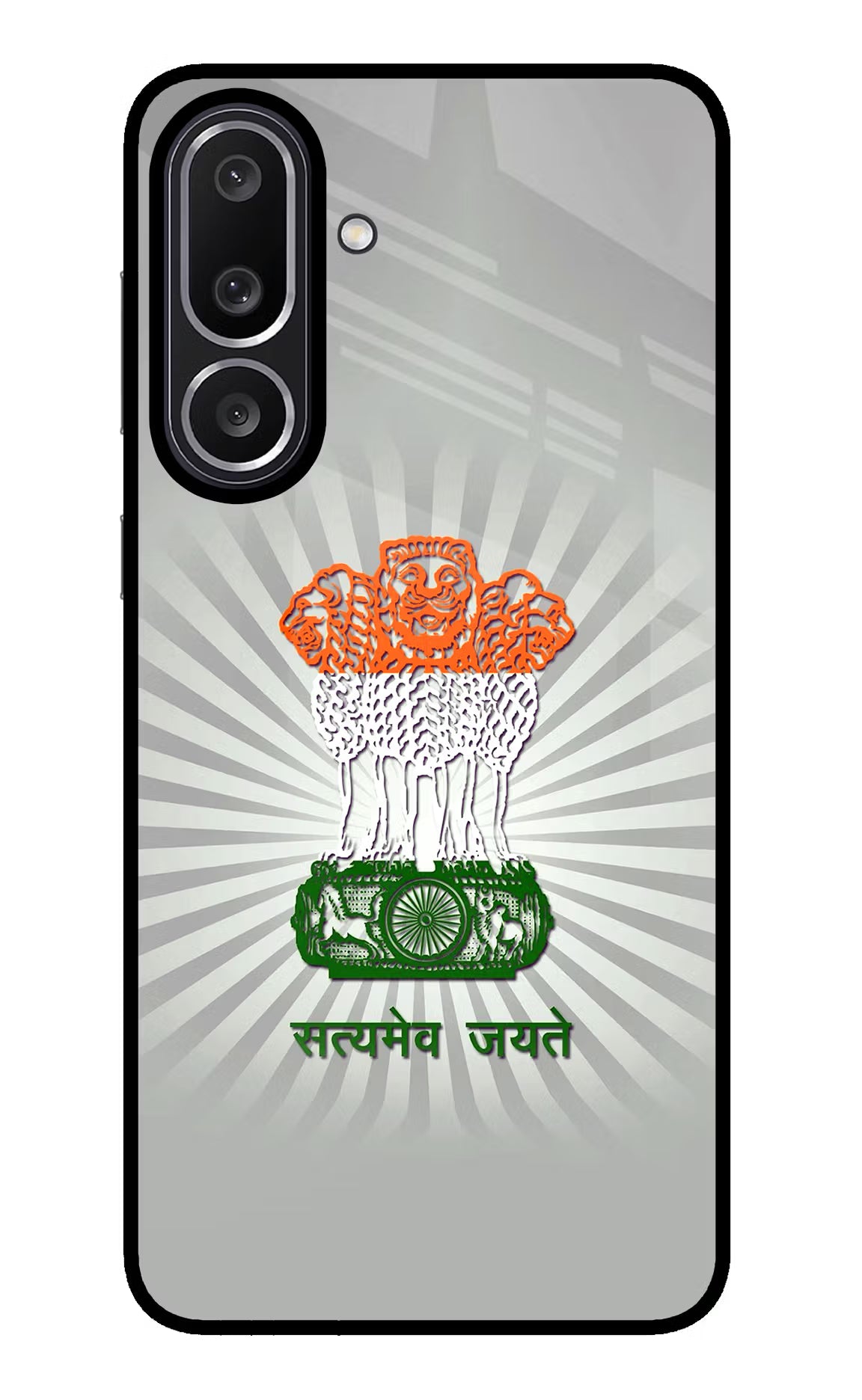 Satyamev Jayate Art Samsung M56 5G Glass Case Back Cover by Casekaro