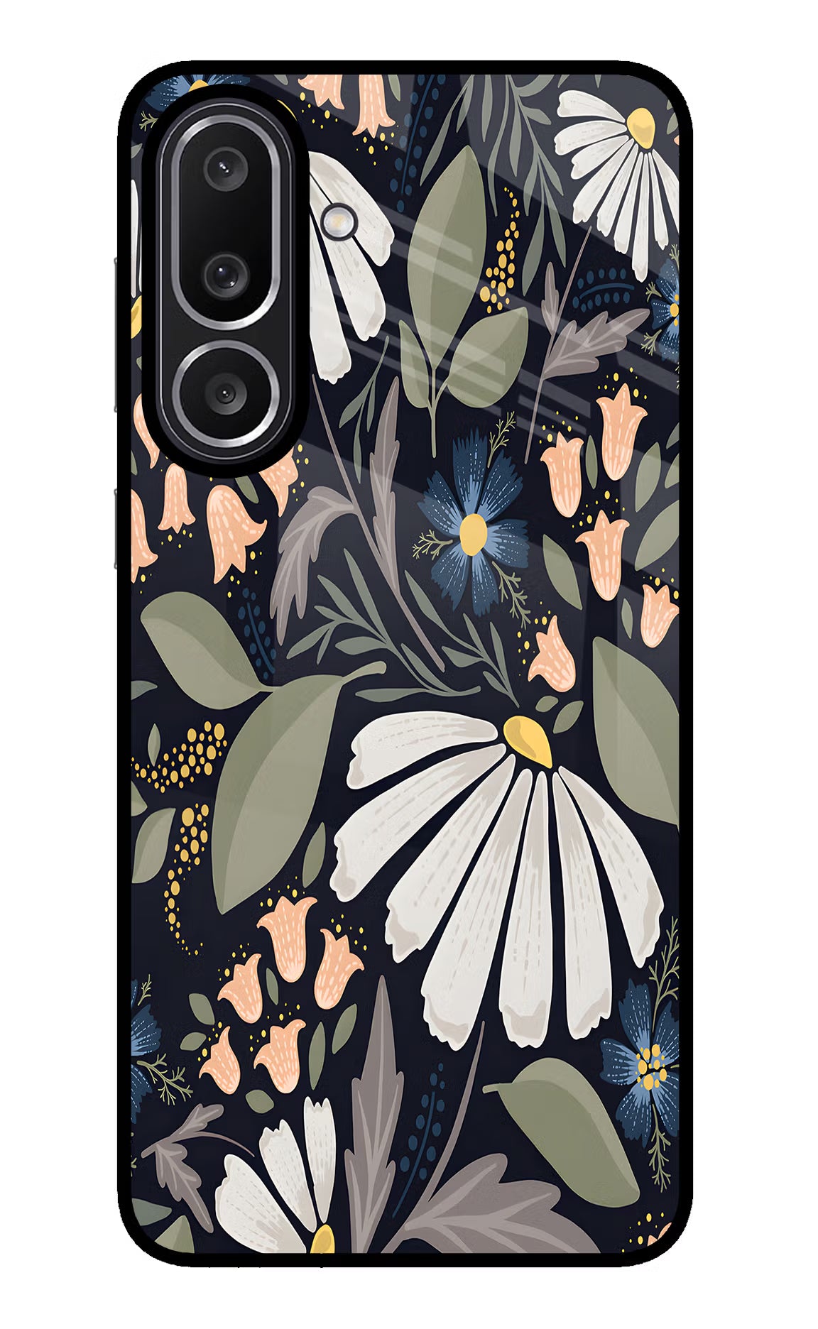 Flowers Art Samsung M56 5G Glass Case