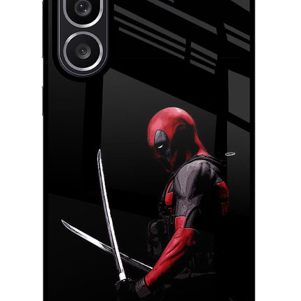 Deadpool Samsung M56 5G Glass Case