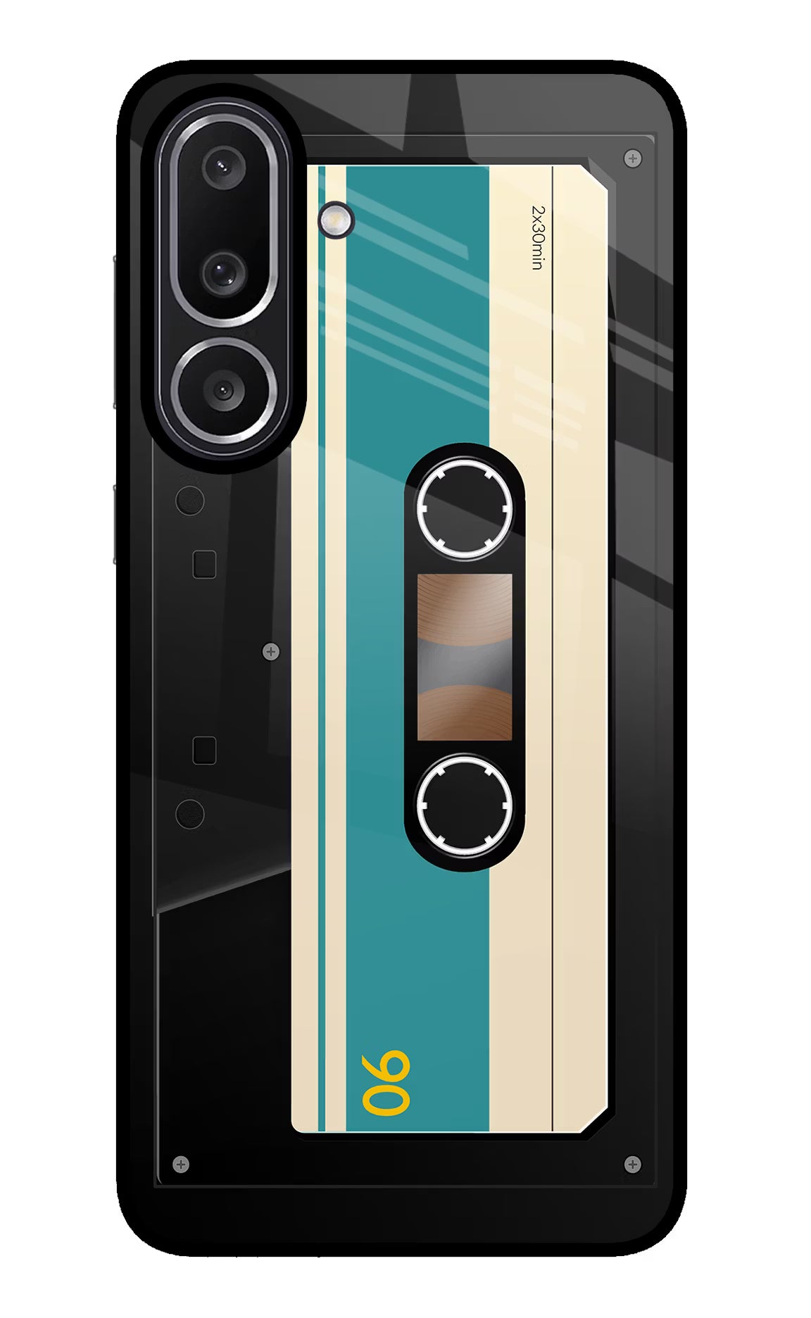 Cassette Samsung M56 5G Glass Case Back Cover by Casekaro