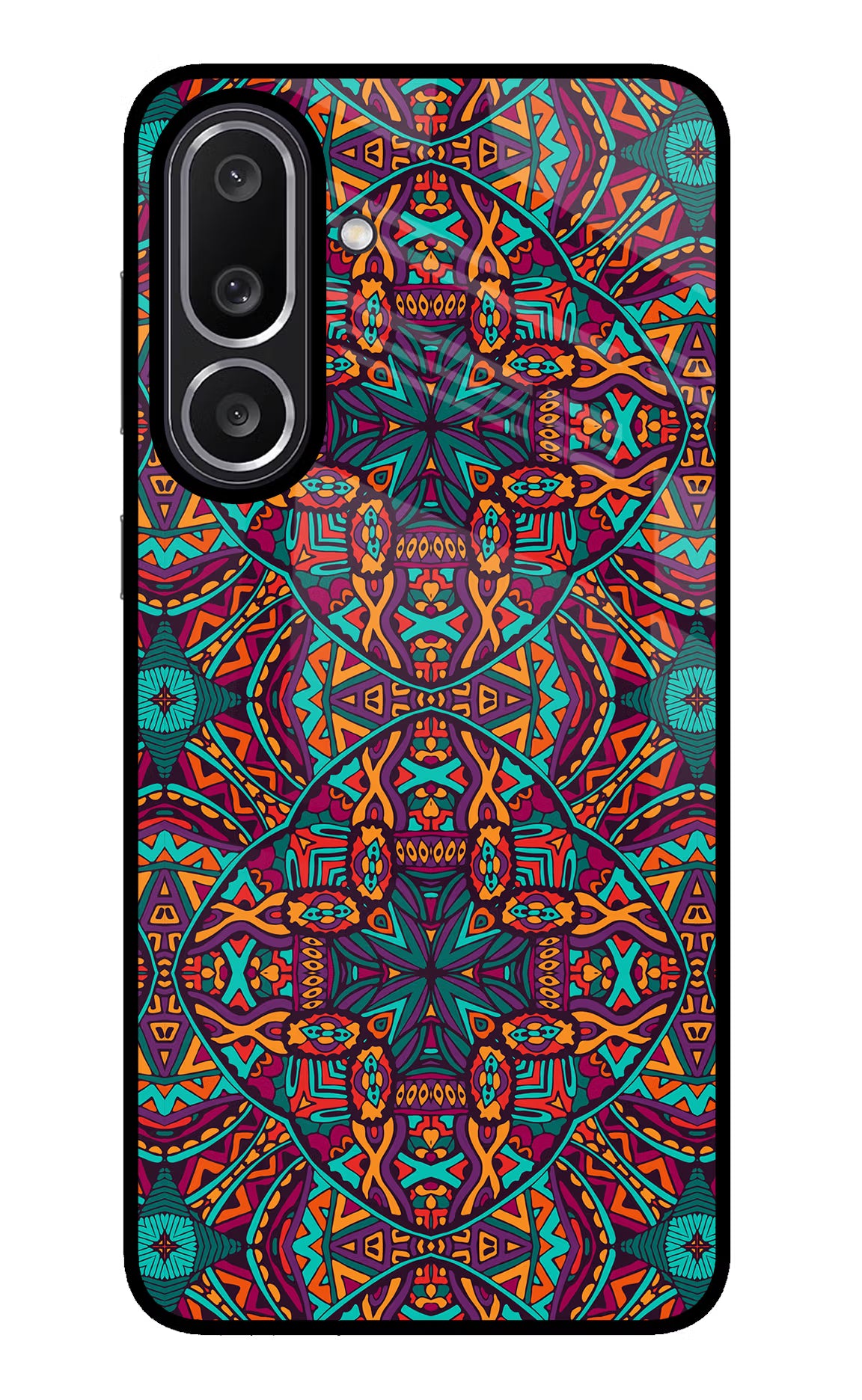 Colour Mandala Samsung M56 5G Glass Case Back Cover by Casekaro