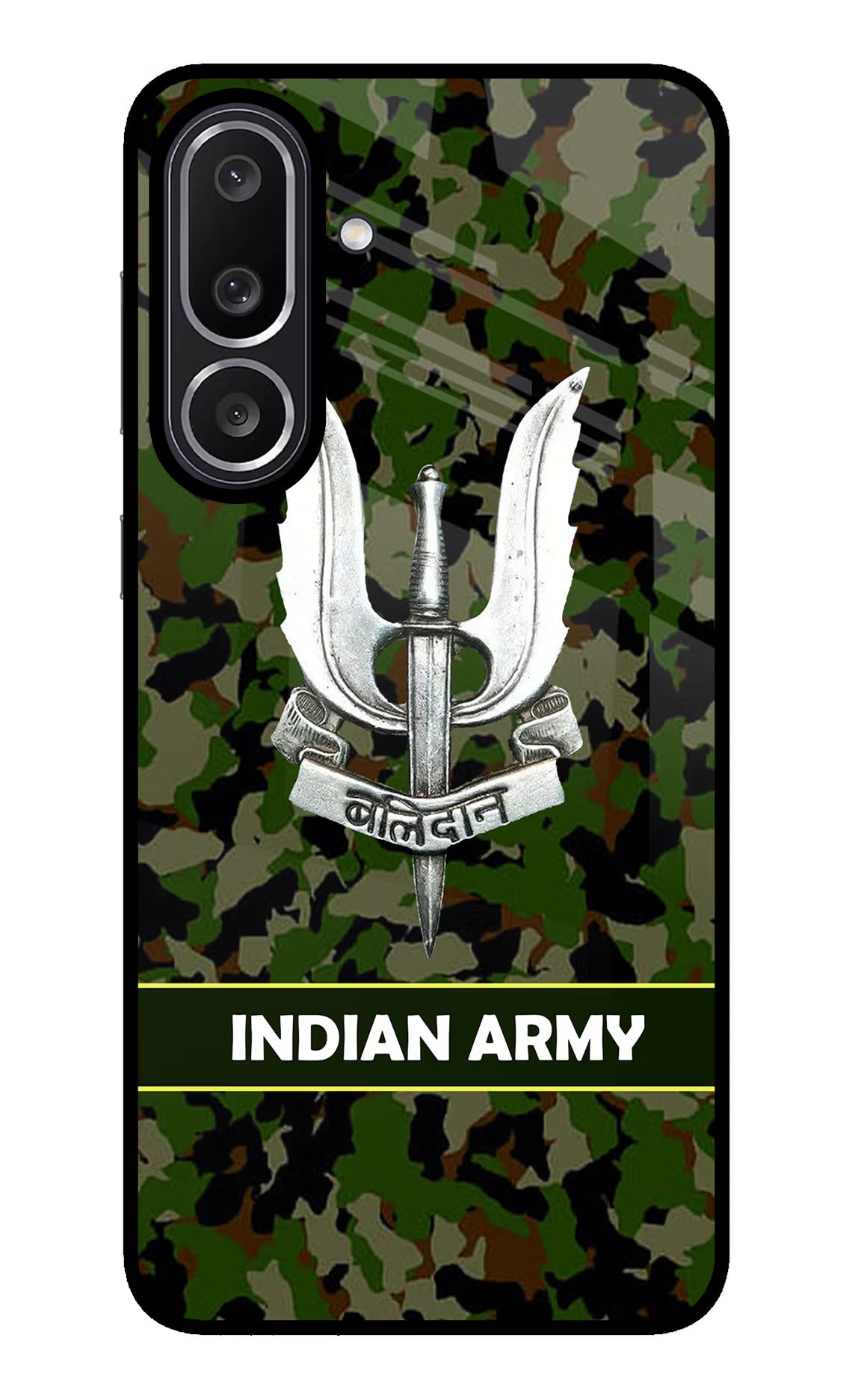 Balidan Indian Logo Samsung M56 5G Glass Case Back Cover by Casekaro