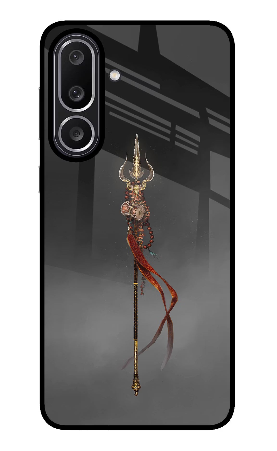 Shiv Trishul Samsung M56 5G Glass Case Back Cover by Casekaro
