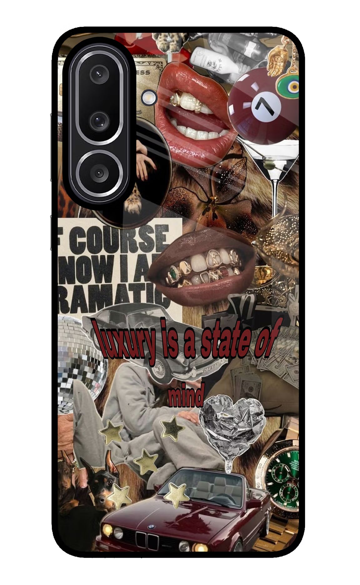 Luxury Samsung M56 5G Glass Case