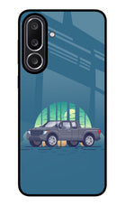 Retro Garage Vibe Samsung M56 5G Glass Case