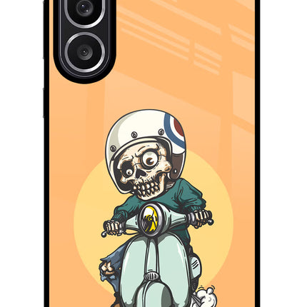 Undead Biker Samsung M56 5G Glass Case
