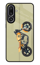 Vertical Speedster Samsung M56 5G Glass Case Back Cover by Casekaro