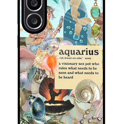 Aquarius Zodiac Samsung M56 5G Glass Case