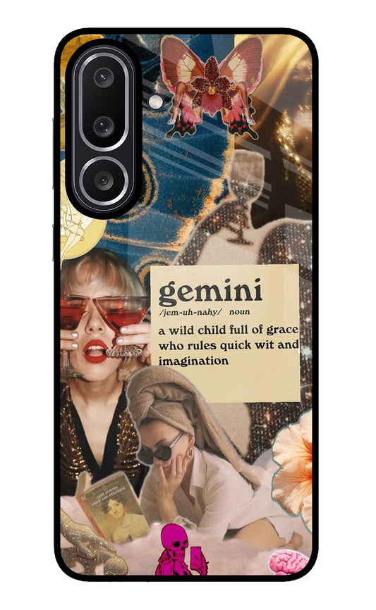 Gemini Zodiac Samsung M56 5G Glass Case