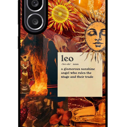 Leo Zodiac Samsung M56 5G Glass Case