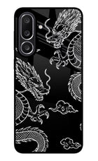 Twin Dragons Samsung M56 5G Glass Case