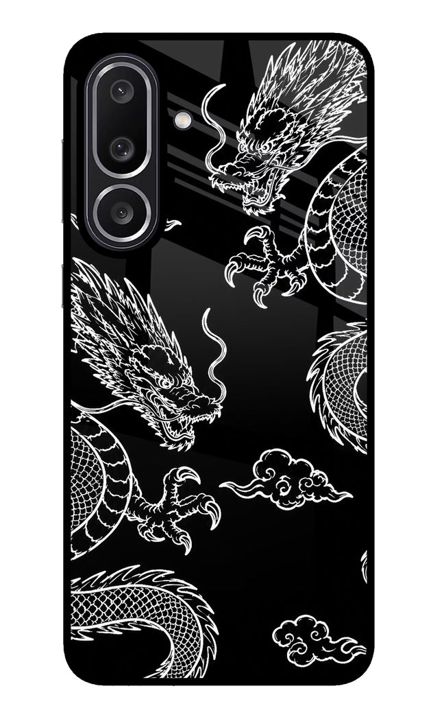 Twin Dragons Samsung M56 5G Glass Case