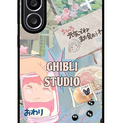 Studio Ghibli Samsung M56 5G Glass Case