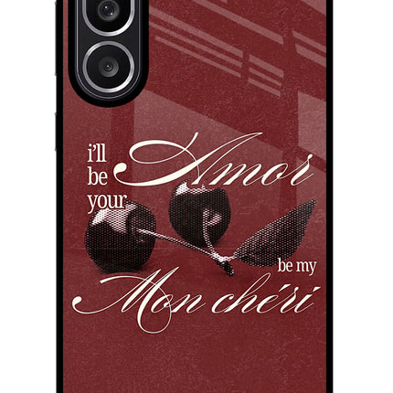 Velvet Cherry Samsung M56 5G Glass Case